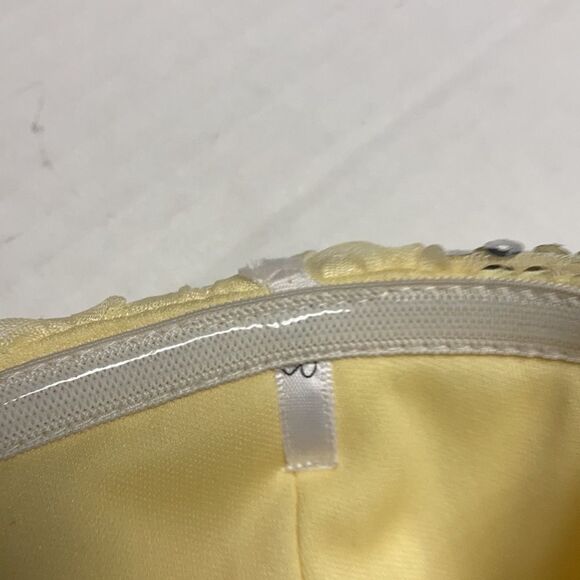 XTRADIONARY, Beaded Mesh Formal strapless,Sz9, Yellow, Sequins,pleats, Hand Wash - Picture 14 of 16